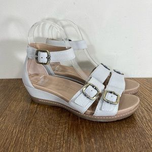 Dansko Astrid Ankle Strap Leather Sandal Women’s Size EU 36 US 5.5-6 Ivory NWOT